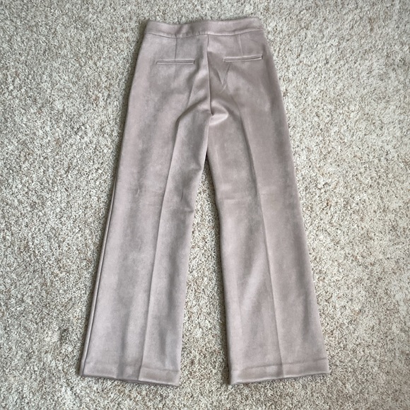 The Faux Suede Side Zip Straight Pant - Ann Taylor (size 4) - Picture 3 of 6